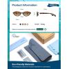 image:imageSOJOS Ocean Collection Retro Oval Polarized Sunglasses for Women Men Lightweight Narrow Shades StellarTortoiseBrown