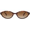 image:imageSOJOS Ocean Collection Retro Oval Polarized Sunglasses for Women Men Lightweight Narrow Shades StellarTortoiseBrown