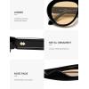 image:imageSOJOS Trendy Oversized Polarized Aviator Sunglasses Womens Men Retro Vintage 70s Style UV Protection Sun Glasses SJ2390BlackLight Brown
