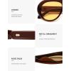 image:imageSOJOS Trendy Oversized Polarized Aviator Sunglasses Womens Men Retro Vintage 70s Style UV Protection Sun Glasses SJ2390OrangebrownLight Yellow
