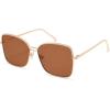 image:imageSOJOS Trendy Square Oversized Sunglasses Womens Mens UV400 Big Large Designer Shades SJ1082GoldDark Brown