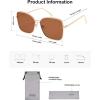 image:imageSOJOS Trendy Square Oversized Sunglasses Womens Mens UV400 Big Large Designer Shades SJ1082GoldDark Brown