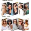 image:imageSOJOS Trendy Square Oversized Sunglasses Womens Mens UV400 Big Large Designer Shades SJ1082GoldDark Grey
