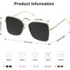 image:imageSOJOS Trendy Square Oversized Sunglasses Womens Mens UV400 Big Large Designer Shades SJ1082GoldDark Grey