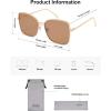 image:imageSOJOS Trendy Square Oversized Sunglasses Womens Mens UV400 Big Large Designer Shades SJ1082GoldLight Brown
