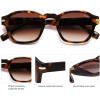 image:imageSOJOS Vintage Retro Square Polarized Sunglasses Men Standard Fit Trendy Womens Sun Glasses SJ2382Brown Tortoise Frame Brown Grading Lens