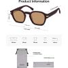 image:imageSOJOS Vintage Retro Square Polarized Sunglasses Men Standard Fit Trendy Womens Sun Glasses SJ2382Milky Brown Frame Brown Lens
