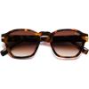 image:imageSOJOS Vintage Retro Square Polarized Sunglasses Men Standard Fit Trendy Womens Sun Glasses SJ2382Brown Tortoise Frame Brown Grading Lens