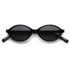 image:imageSOJOS Acetate Polarized Oval Sunglasses Women Retro Handmade Narrow Y2K Lightweight Vintage 90s Designer Sun Glasses LonaBlack