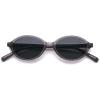 image:imageSOJOS Acetate Polarized Oval Sunglasses Women Retro Handmade Narrow Y2K Lightweight Vintage 90s Designer Sun Glasses LonaGreyGrey