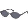 image:imageSOJOS Acetate Polarized Oval Sunglasses Women Retro Handmade Narrow Y2K Lightweight Vintage 90s Designer Sun Glasses LonaGreyGrey