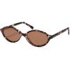 image:imageSOJOS Acetate Polarized Oval Sunglasses Women Retro Handmade Narrow Y2K Lightweight Vintage 90s Designer Sun Glasses LonaLight TurquoiseBrown