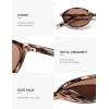 image:imageSOJOS Acetate Polarized Oval Sunglasses Women Retro Handmade Narrow Y2K Lightweight Vintage 90s Designer Sun Glasses LonaLight TurquoiseBrown