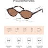image:imageSOJOS Acetate Polarized Oval Sunglasses Women Retro Handmade Narrow Y2K Lightweight Vintage 90s Designer Sun Glasses LonaLight TurquoiseBrown