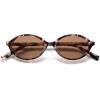 image:imageSOJOS Acetate Polarized Oval Sunglasses Women Retro Handmade Narrow Y2K Lightweight Vintage 90s Designer Sun Glasses LonaLight TurquoiseBrown