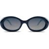 image:imageSOJOS Retro Oval Polarized Sunglasses for Women Men 90s Vintage UV400 Protection Tiny Sun Glasses SJ2286BlueGrey