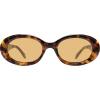 image:imageSOJOS Retro Oval Polarized Sunglasses for Women Men 90s Vintage UV400 Protection Tiny Sun Glasses SJ2286BrownLight Brown
