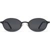 image:imageSOJOS Small Retro Oval Polarized Sunglasses Womens Mens 80s 90s Chic Trendy Round Metal Frame Sunnies SJ1260Matt BlackGrey