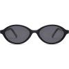 image:imageSOJOS Acetate Polarized Oval Sunglasses Women Retro Handmade Narrow Y2K Lightweight Vintage 90s Designer Sun Glasses LonaBlack