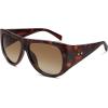 image:imageSOJOS Vintage Retro Oversized Big Aviator Polarized Sunglasses Womens Men SJ2615Brown Tortoise Frame Brown Lens
