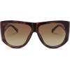 image:imageSOJOS Vintage Retro Oversized Big Aviator Polarized Sunglasses Womens Men SJ2615Brown Tortoise Frame Brown Lens