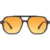 image:imageSOJOS Retro Trendy Aviator Polarized Sunglasses Men Women Vintage 70s Square Stylish Frame Sun Glasses SJ2283BlackOrange Grading