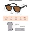 image:imageSOJOS Retro Vintage Polarized Sunglasses for Women Men Classic Square Panto Shades SJ2626BlackBrown