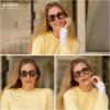 image:imageSOJOS Retro Vintage Polarized Sunglasses for Women Men Classic Square Panto Shades SJ2626BlackBrown