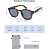 image:imageSOJOS Retro Vintage Polarized Sunglasses for Women Men Classic Square Panto Shades SJ2626TortoiseDark Blue