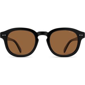 image:imageSOJOS Retro Vintage Polarized Sunglasses for Women Men Classic Square Panto Shades SJ2626BlackBrown