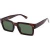 image:imageSOJOS Classic Retro Square Polarized Sunglasses Womens Mens 80s 90s Trendy Rectangle Shades SJ2393Brown TortoiseGreen