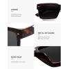 image:imageSOJOS Classic Retro Square Polarized Sunglasses Womens Mens 80s 90s Trendy Rectangle Shades SJ2393Dark Brown TortoiseGrey
