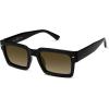 image:imageSOJOS Classic Retro Square Polarized Sunglasses Womens Mens 80s 90s Trendy Rectangle Shades SJ2393Shiny BlackGradient Brown