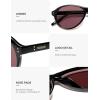 image:imageSOJOS Retro Aviator Polarized Sunglasses for Women Men Vintage 70s Style UV Protection Sun Glasses SJ2701BlackBurgundy