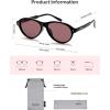 image:imageSOJOS Retro Aviator Polarized Sunglasses for Women Men Vintage 70s Style UV Protection Sun Glasses SJ2701BlackBurgundy