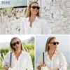 image:imageSOJOS Retro Aviator Polarized Sunglasses for Women Men Vintage 70s Style UV Protection Sun Glasses SJ2701TortoiseBrown