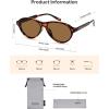 image:imageSOJOS Retro Aviator Polarized Sunglasses for Women Men Vintage 70s Style UV Protection Sun Glasses SJ2701TortoiseBrown