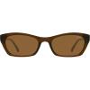 image:imageSOJOS Trendy Cat Eye Polarized Sunglasses for Women Men Retro 90s Y2K Small Thin Rectangle Sunnies SJ2670BrownBrown