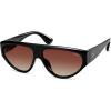 image:imageSOJOS Trendy Polarized Aviator Sunglasses Womens Mens Large 80s 90s Style Retro Vintage Shades SJ2705BlackGradient Reddish Brown