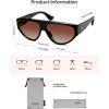 image:imageSOJOS Trendy Polarized Aviator Sunglasses Womens Mens Large 80s 90s Style Retro Vintage Shades SJ2705BlackGradient Reddish Brown