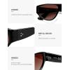 image:imageSOJOS Trendy Polarized Aviator Sunglasses Womens Mens Large 80s 90s Style Retro Vintage Shades SJ2705BlackGradient Reddish Brown