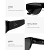 image:imageSOJOS Trendy Polarized Aviator Sunglasses Womens Mens Large 80s 90s Style Retro Vintage Shades SJ2705BlackGrey