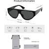 image:imageSOJOS Trendy Polarized Aviator Sunglasses Womens Mens Large 80s 90s Style Retro Vintage Shades SJ2705BlackGrey