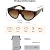 image:imageSOJOS Trendy Polarized Aviator Sunglasses Womens Mens Large 80s 90s Style Retro Vintage Shades SJ2705Brown TortoiseGradient Brown