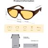 image:imageSOJOS Trendy Polarized Aviator Sunglasses Womens Mens Large 80s 90s Style Retro Vintage Shades SJ2705BrownYellow Tint