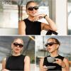 image:imageSOJOS Trendy Polarized Aviator Sunglasses Womens Mens Large 80s 90s Style Retro Vintage Shades SJ2705BrownYellow Tint