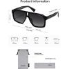 image:imageSOJOS Trendy Polarized Aviator Sunglasses for Women MenFashion Square Aviators Shades Vintage Style UV400 Protected SJ2699Black