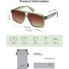 image:imageSOJOS Trendy Polarized Aviator Sunglasses for Women MenFashion Square Aviators Shades Vintage Style UV400 Protected SJ2699Green