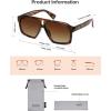 image:imageSOJOS Trendy Polarized Aviator Sunglasses for Women MenFashion Square Aviators Shades Vintage Style UV400 Protected SJ2699Tortoise