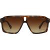 image:imageSOJOS Trendy Polarized Aviator Sunglasses for Women MenFashion Square Aviators Shades Vintage Style UV400 Protected SJ2699Tortoise